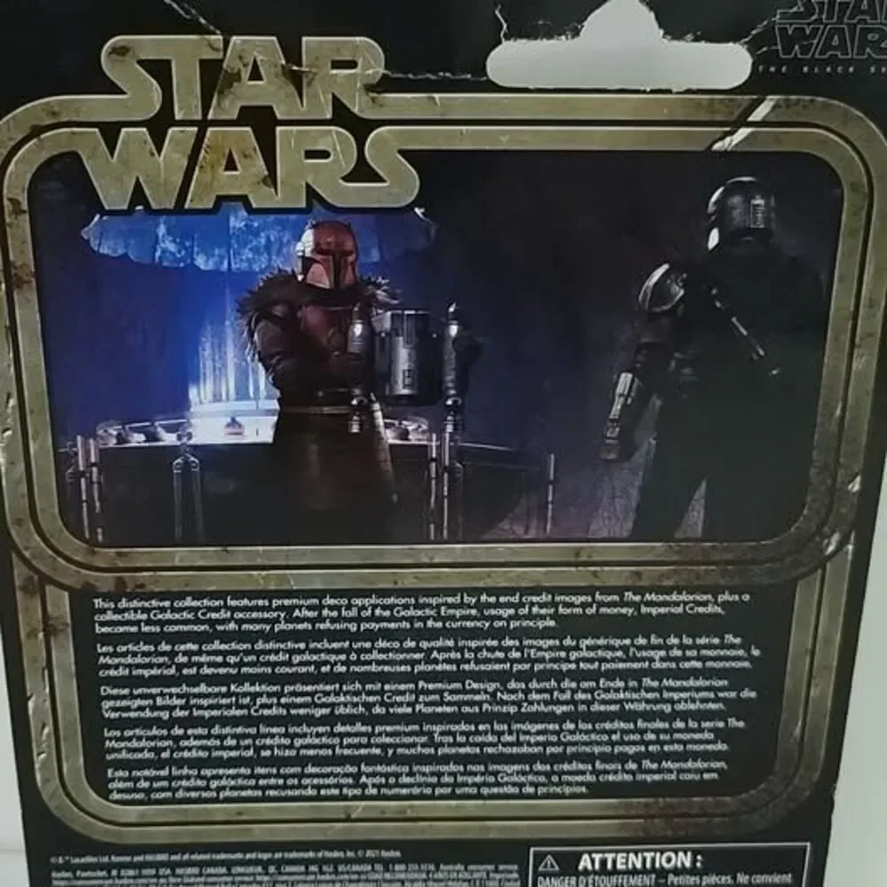 Star Wars Black Series Mandalorian Credit Collection The Armorer 2021 Card bent